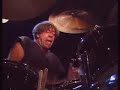 magma's leader christian vander plays wonderfully on his gretsch drums.