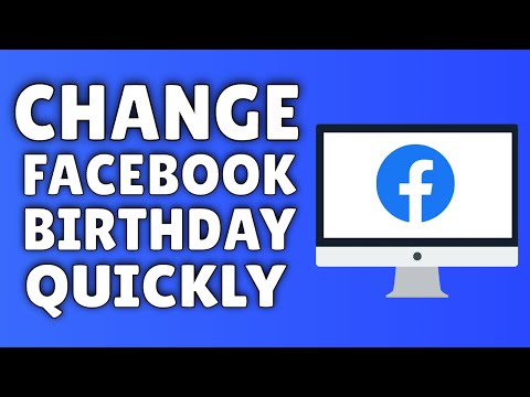 how to change ur birthday on facebook