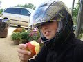 Motorcycle Tour Day 19 The things you can do with you're helme on