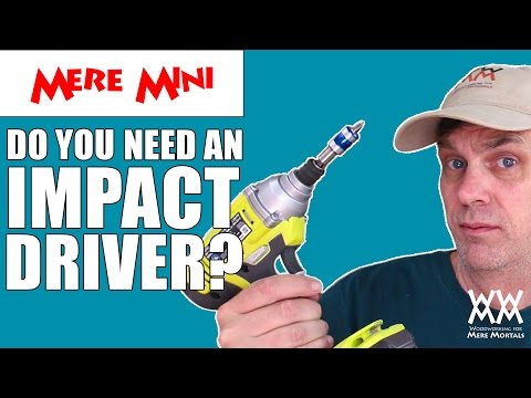 woodworking - What is an impact driver? Can it replace your drill? This video demonstrates the differences and explains why an impact driver might improve your woodworking and other DIY projects around the...