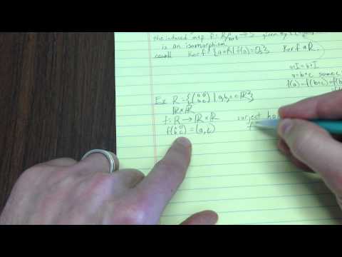 how to prove ring homomorphism