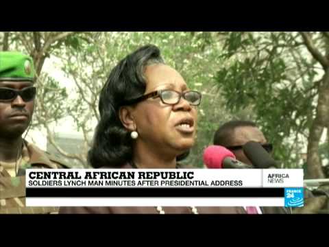 africanews - In a gruesome example of how far Central African Republic still has to go after 10 months of violence and chaos, soldiers fresh from a security address by th...