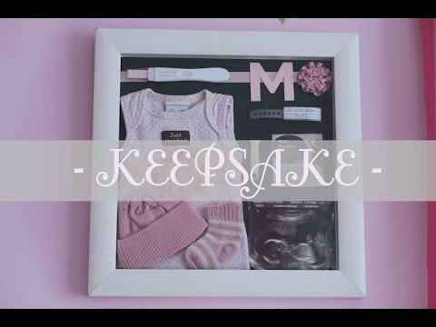 How to : Baby keepsake shadow box