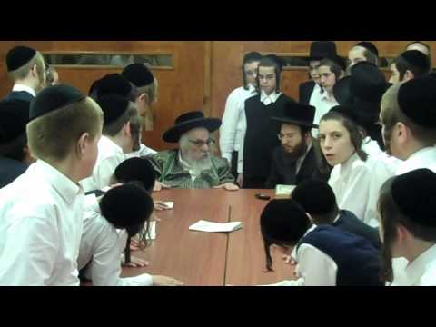 Bochur K’Halachah Rabbi Yechezkel Roth, Karlsburg Rav testing Tamuz 5770