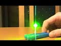 Green laser burning match Green laser burning match