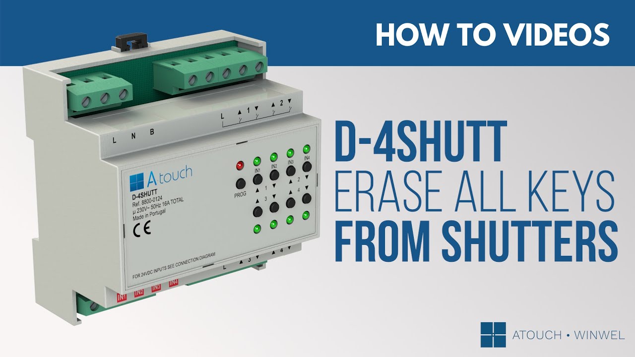 Como apagar todas as teclas dos estores