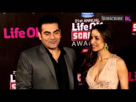 Red Carpet 21st Annual Life Ok Screen Awards | Arbaaz Khan and Malaika Arora
