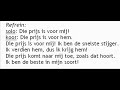 Die prijs is voor mij (kunstenaar) met zang, nisno