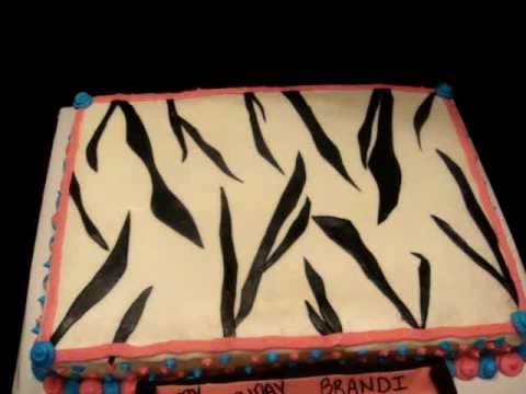 animal print cakes. Neon+animal+print+cakes