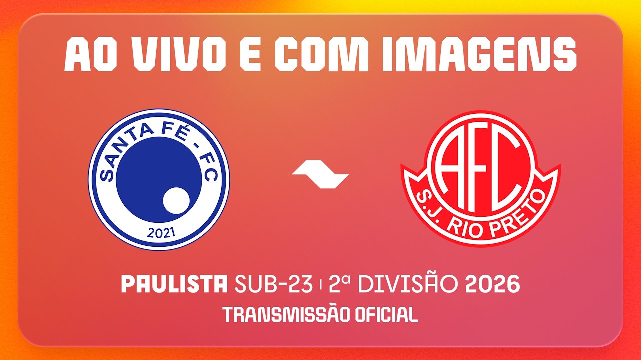 JOGO COMPLETO: SANTA FÉ X AMÉRICA | PAULISTA SUB23 2026