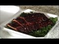 Garnishing ribs for competition - KCBS