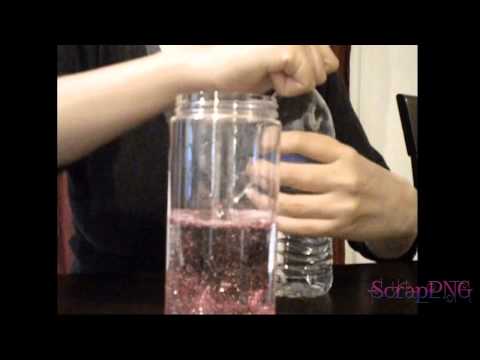 how to make glitter sink in water