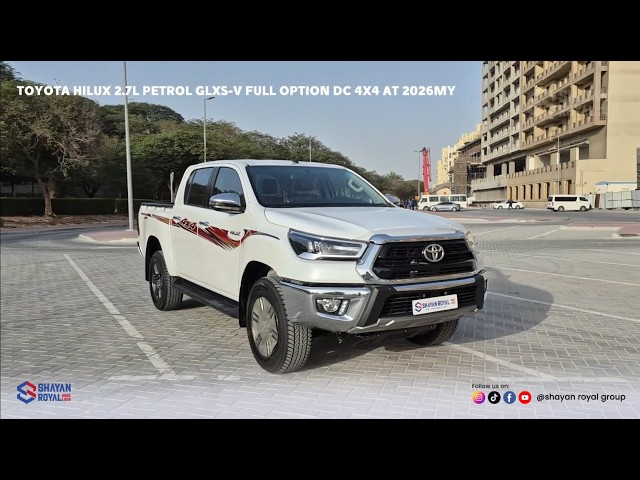 Toyota Hilux GLX 2.7L PETROL FULL OPTION DC 4X4 AT, 2026MY video