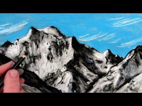 how to draw mt everest
