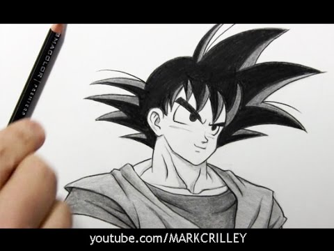 Drawing Time Lapse: Goku from “Dragon Ball Z”