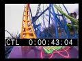 Stock Footage: Roller Coaster Front Seat POV