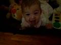 Baby Trying to Eat Playpen!  FUNNY!!!