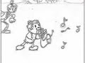 Classic cartoon meets David Byrne from 'The Talking Heads'.