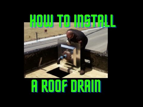 how to drain roof water