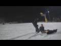 videos de 47cm INLINE SKI Professional Aggressive Skates shortski skiboard