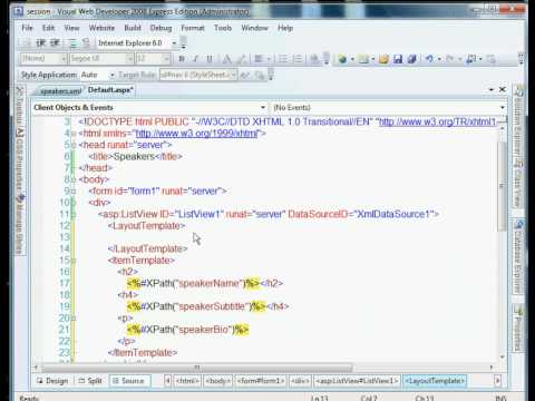 how to use xml control in asp.net
