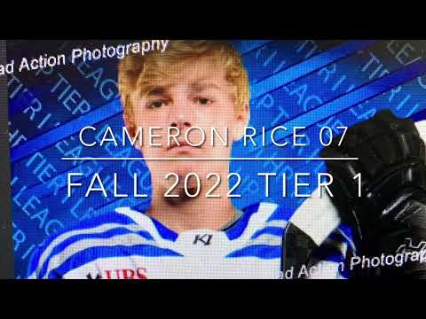 Cameron Rice 2007 Defense - 2022 Fall HP Tier 1, Eden Prairie, MN