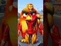 GTA 5 : HULK SANTA VS IRON MAN BIRD VS HALF VENOM 🎇🎇 || #shorts #shortsviral #gta5 ||