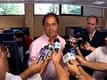 Daniel Scioli en un Call Center en Mar del Plata
