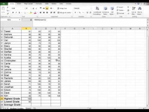 how to edit define name in excel