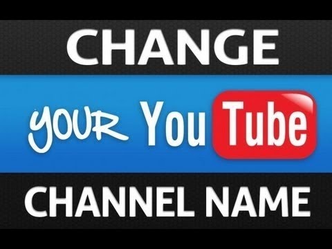 how to change username on youtube