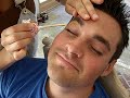 waxing eyebrows