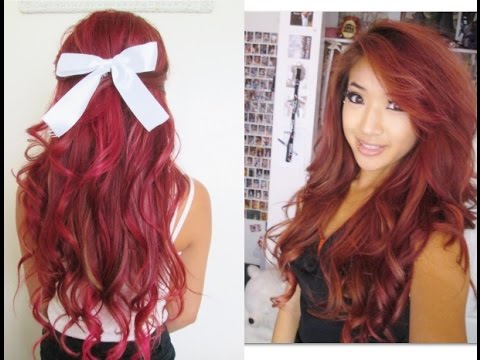 how to dye highlighted hair red