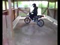 Moped at school!