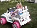 olivia barbie jeep wheelie