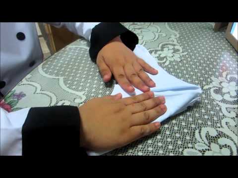 how to easy napkin folds