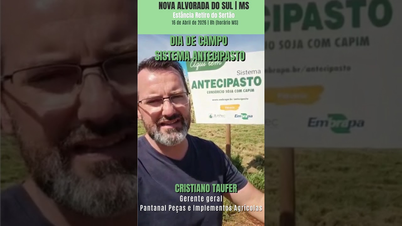 Semeadora para forrageiras - Dia de Campo Antecipasto 2026 #agricultura #inovação