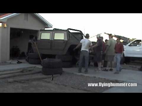 Removing the body from a Hummer H1