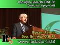 Intervento G.Faverin neo Segr.Gen.Agg.CISL FP a Cons.Gen.