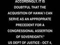 Is Hawai`i Really The 50th State?