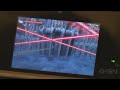 pit flies fast and makes short work out of his enemies in this 3d air battle gameplay of kid icarus on the new nintendo 3ds console.