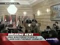 Bush Shoe thrown - 2 shoes thrown at President Bush during press conference in Iraq