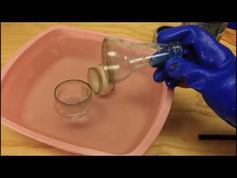 how to break glass safely