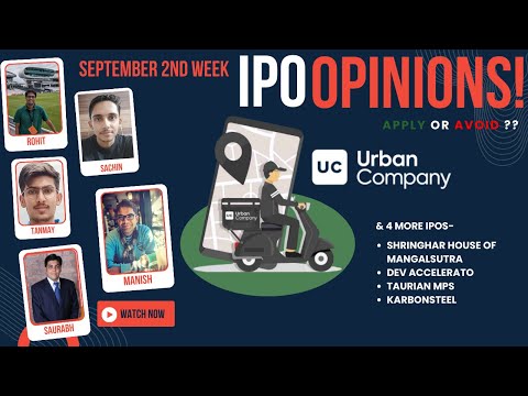Urban Company, Shringhar, DevX & other September 2nd Week IPOs : Apply/Avoid? Primary Market Chatter