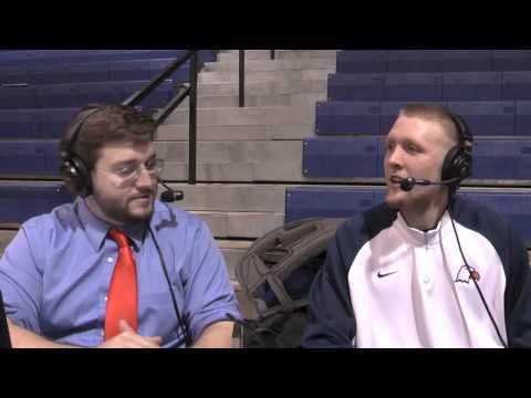 henegar - Carson-Newman forward Cody Henegar visits with the