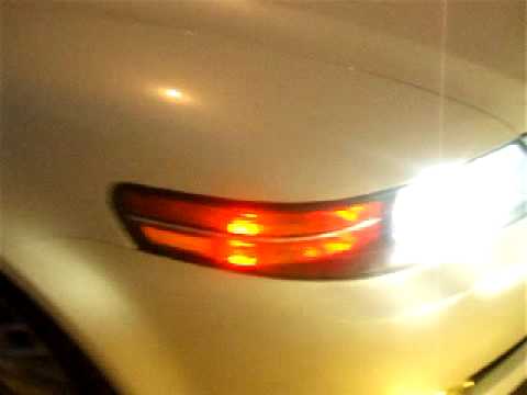 2004 Acura TL with LED corener lamps after resistor install.