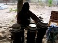 modou playing sabar drums by hand bougaraboo stlylie. he is the most wonderful and patient teacher!