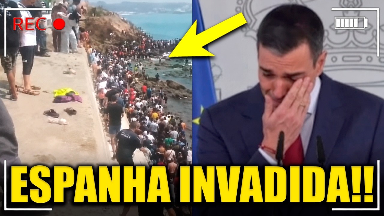 ESPANHA INVADIDA! Migrantes africanos invadem cidade e DERRUBAM MUROS!!!