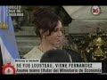Asunsion del ministro de economia Carlos Fernandez