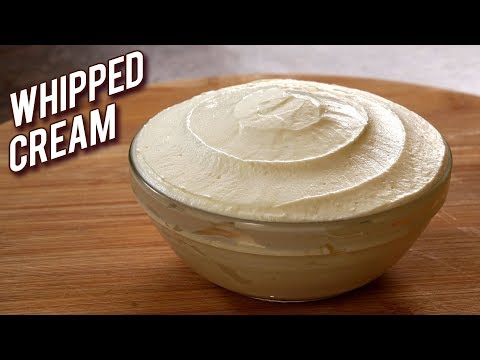 How to Make Whipped Cream At Home – Homemade Whipped Cream For Icing – Bhumika