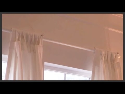 how to fit net curtain wire